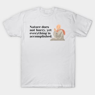 Motivational And Inspirational Monk Quote Design T-Shirt